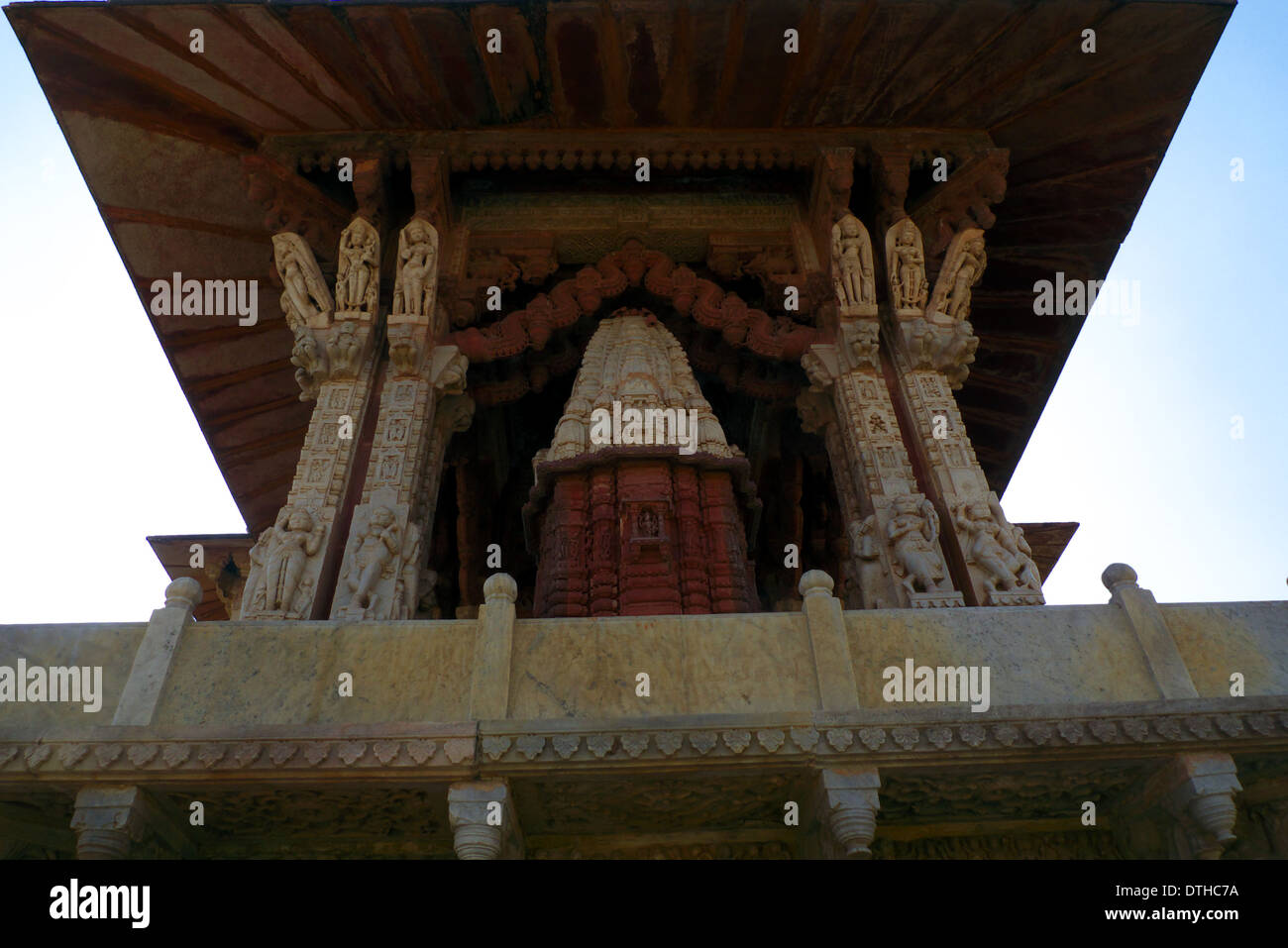 Shri Jagat Shiromani Ji ou Siromaniji/Temple de Vishnu/Krishna Mandir, ambre, nr Jaipur, Rajasthan, Inde Banque D'Images