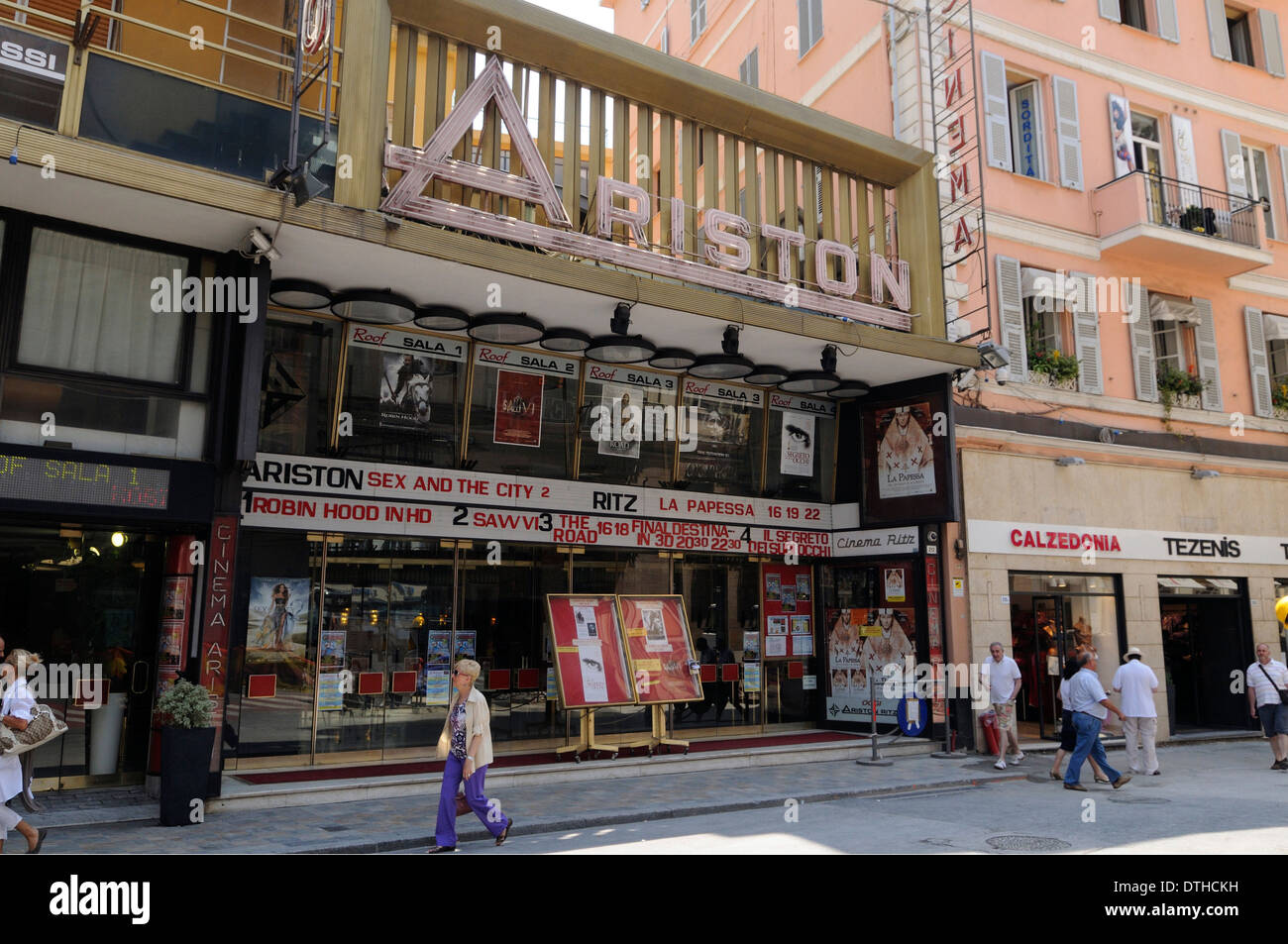 Le célèbre théâtre Ariston, , accueil du festival de la chanson italienne Banque D'Images