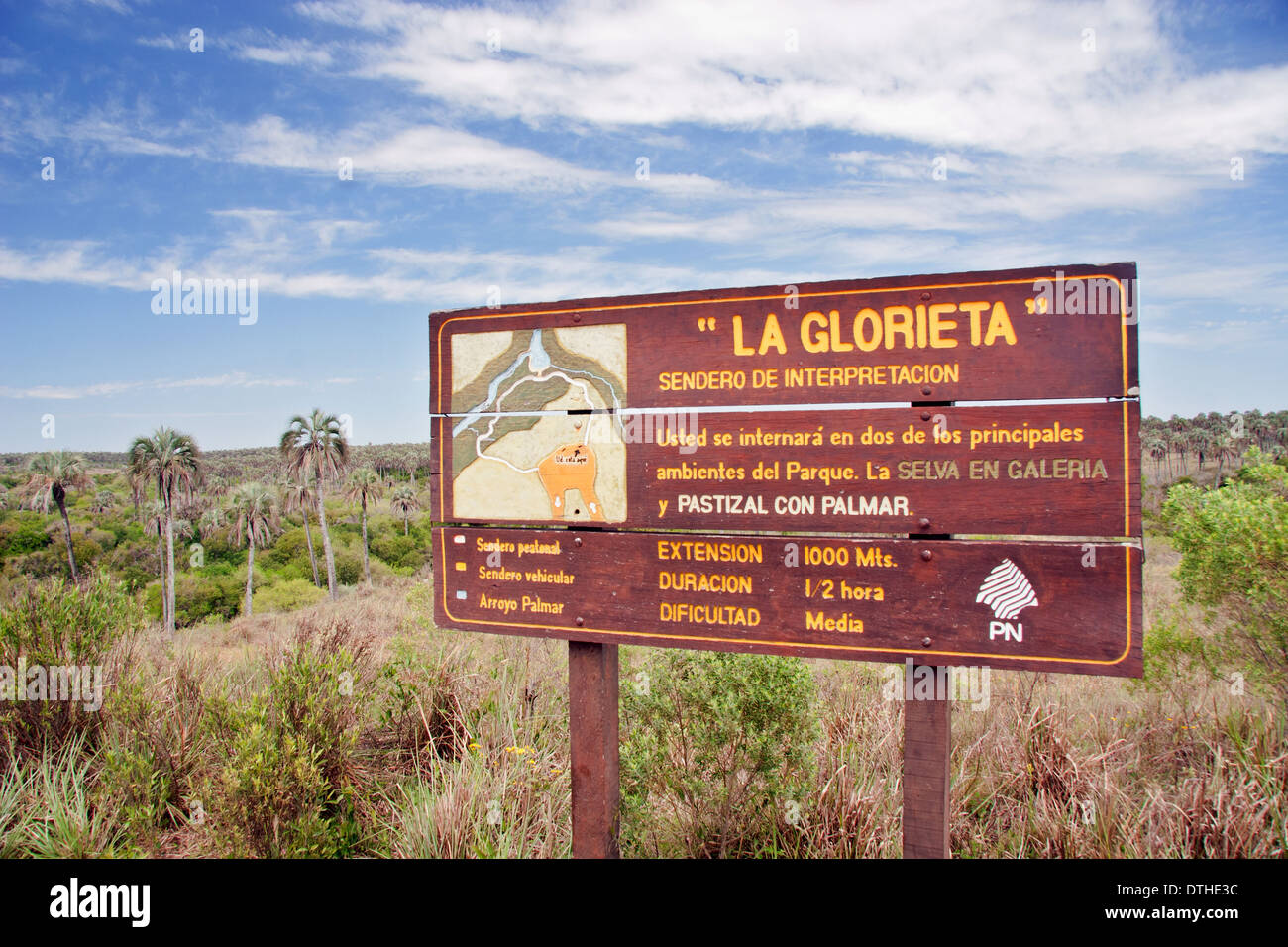 Le parc national El Palmar, province d'Entre Ríos, Argentine Banque D'Images