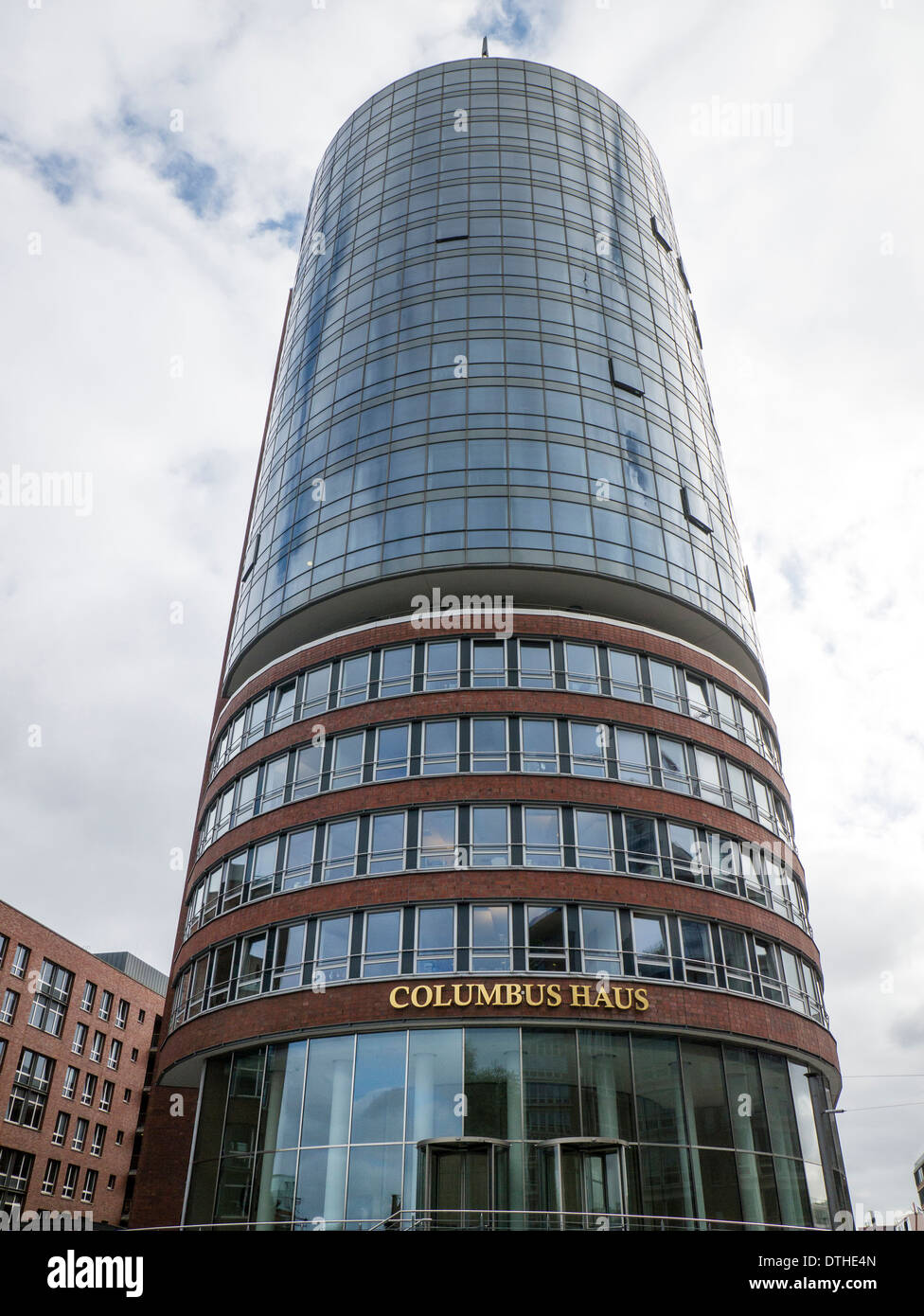 Hotel Columbus dans le nouveau Hafencity à Hambourg, Allemagne. Banque D'Images