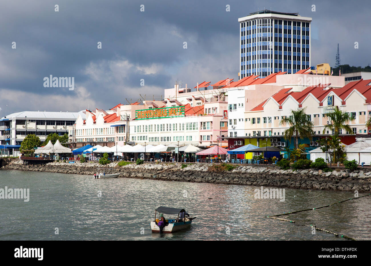 Sandakan Harbour Front, Sabah, Malaisie Banque D'Images