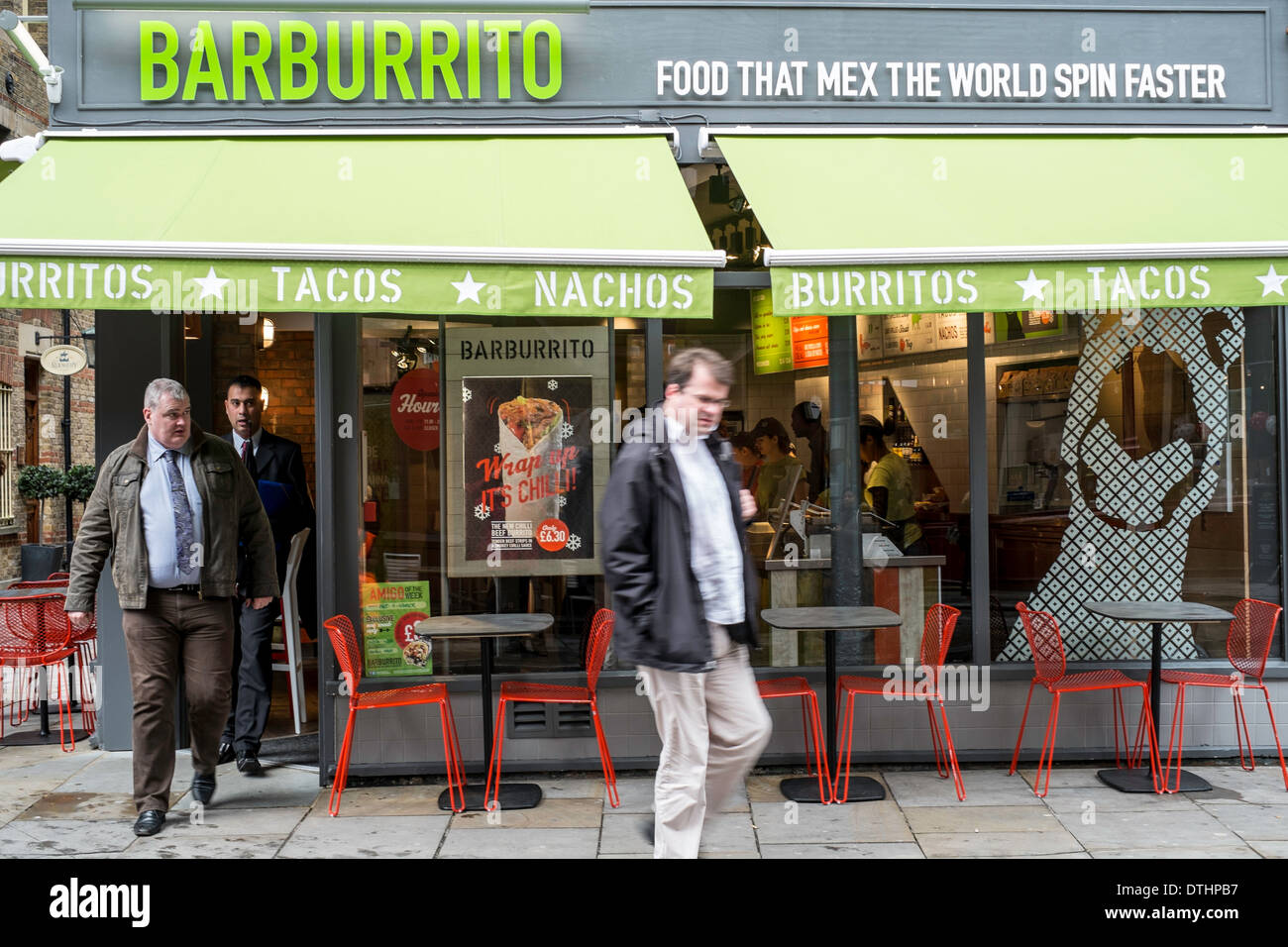 London UK restaurant bar La cuisine mexicaine Banque D'Images