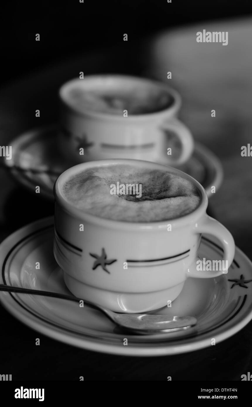 Mexique Ibersotar Coffee Cup avec du cappuccino Banque D'Images