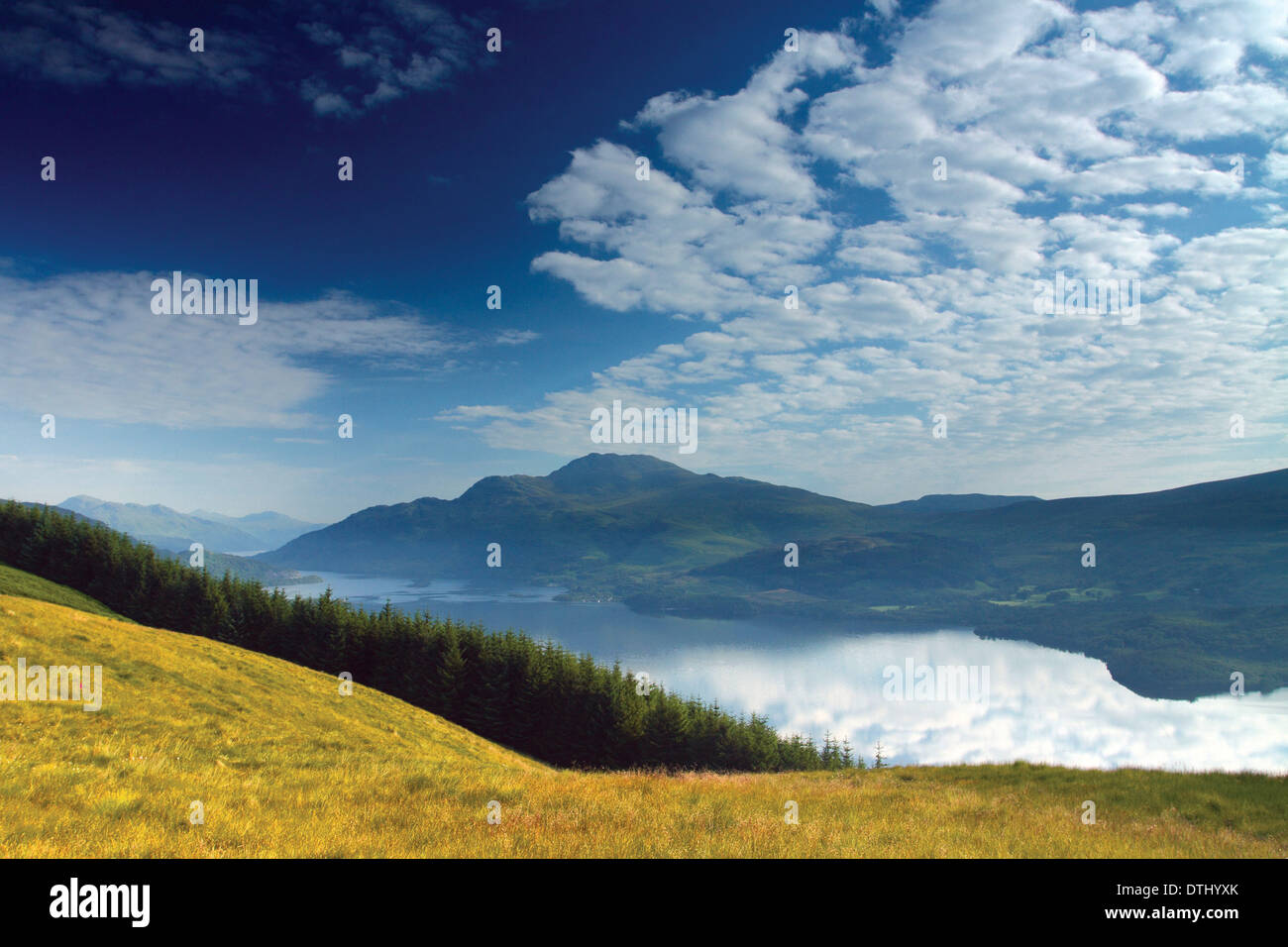 Ben Lomond et Loch Lomond de Beinn Dubh, Loch Lomond et les Trossachs National Park, ARGYLL & BUTE Banque D'Images