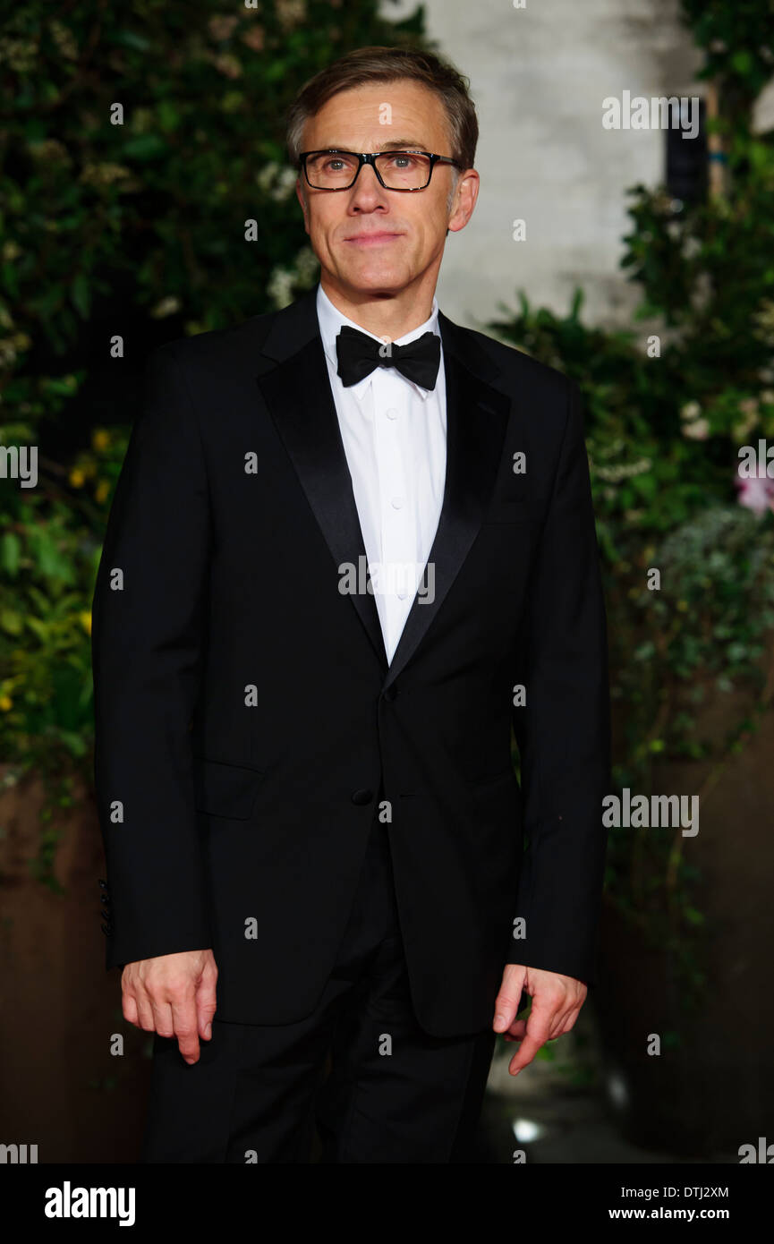 Christoph Waltz arrive pour les British Academy Film Awards 2014 After Party à l'hôtel Grosvenor. Banque D'Images