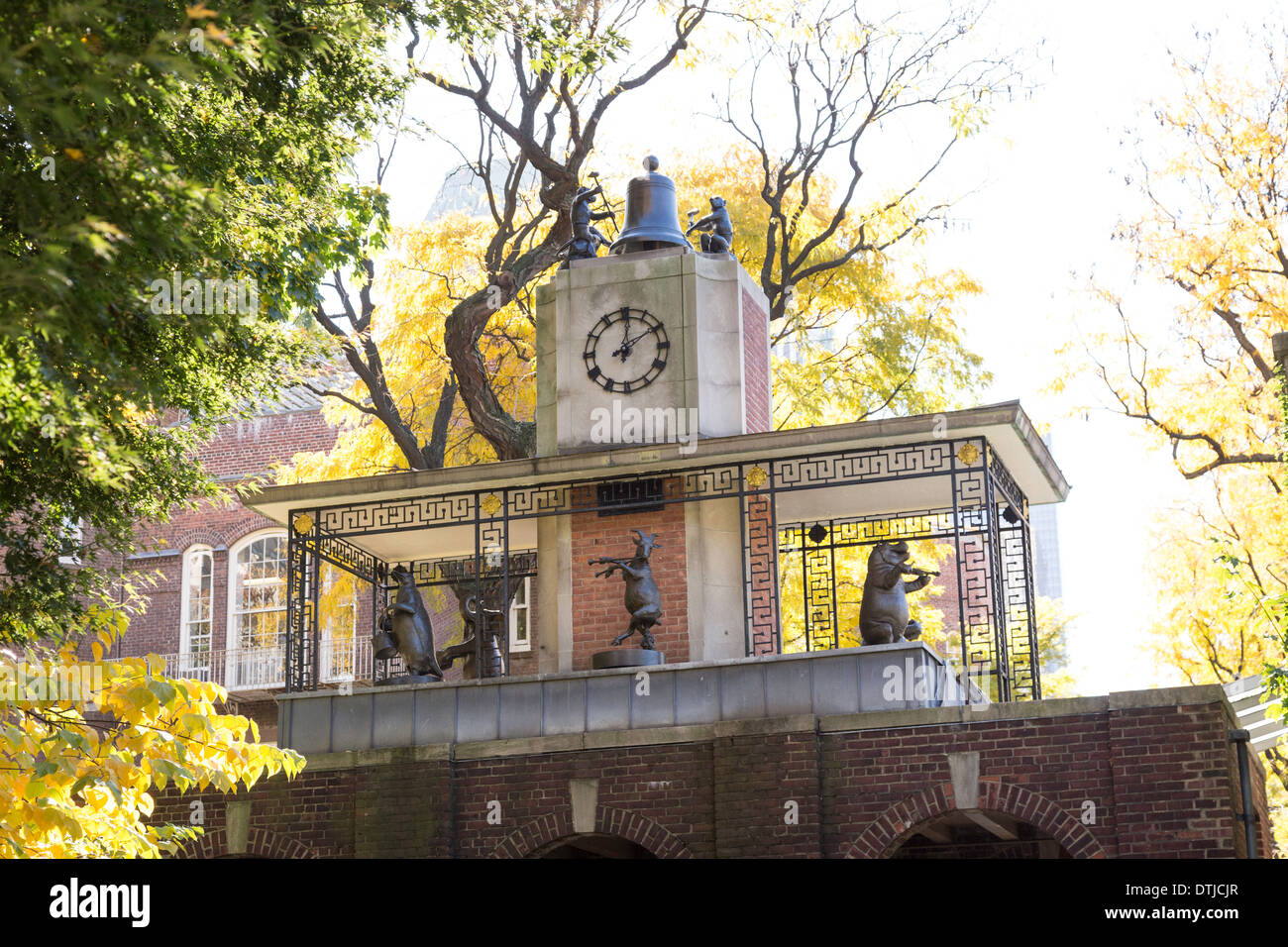 Horloge Delacorte dans Central Park, NYC Banque D'Images