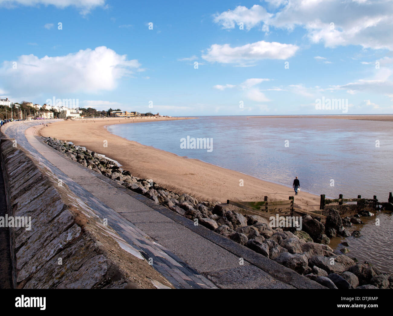 Plage d'Exmouth, Devon, UK Banque D'Images