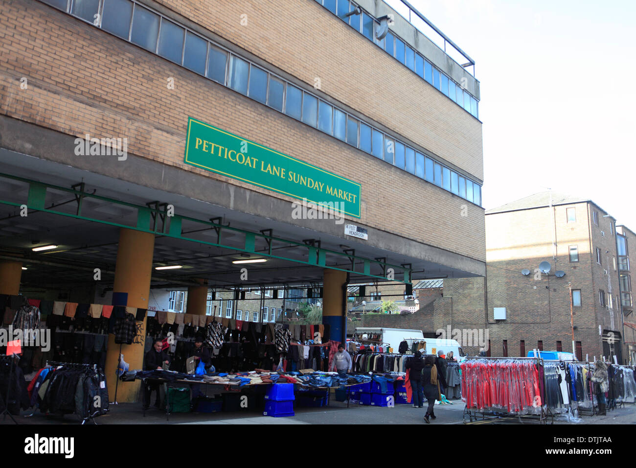 Royaume-uni East London Middlesex Petticoat Lane Market street dimanche Banque D'Images
