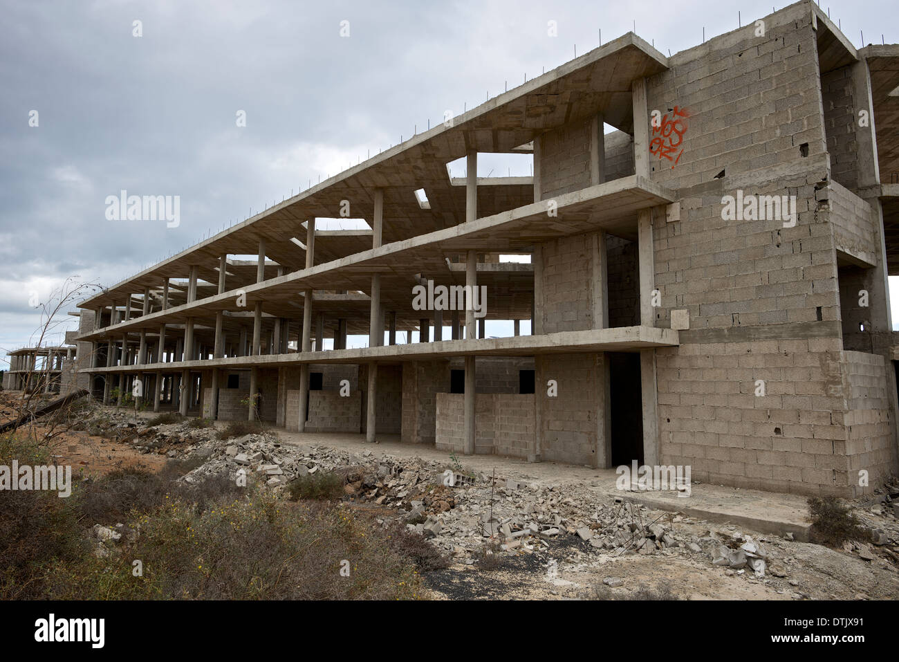 Site bâtiment inachevé. Banque D'Images