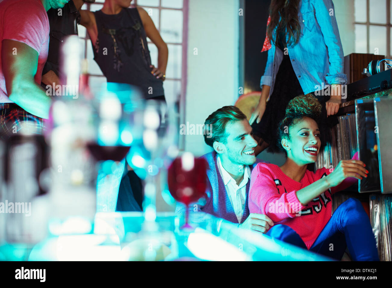 Man at party Banque D'Images