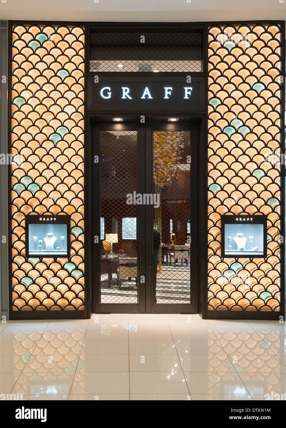 Graff boutique dans le centre commercial de Dubaï Émirats Arabes Unis Banque D'Images