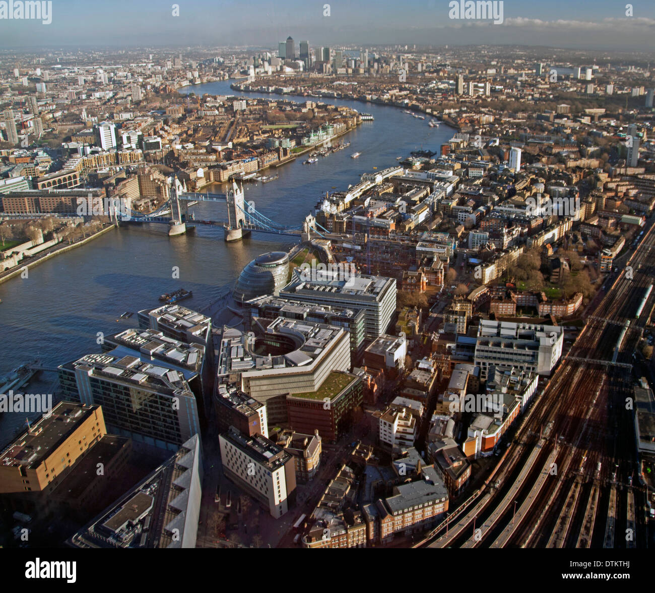 Formulaire d'affichage de la ville de Londres le plus grand bâtiment en Europe "l'écharde" Banque D'Images