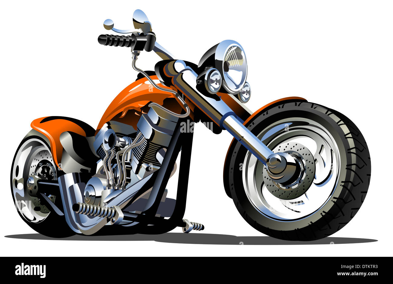 Moto Cartoon Banque D'Images