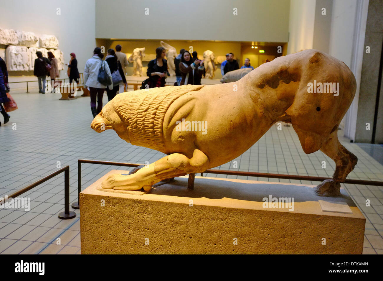 Parthénon grec/artefacts romains au British Museum, Londres, Angleterre Banque D'Images