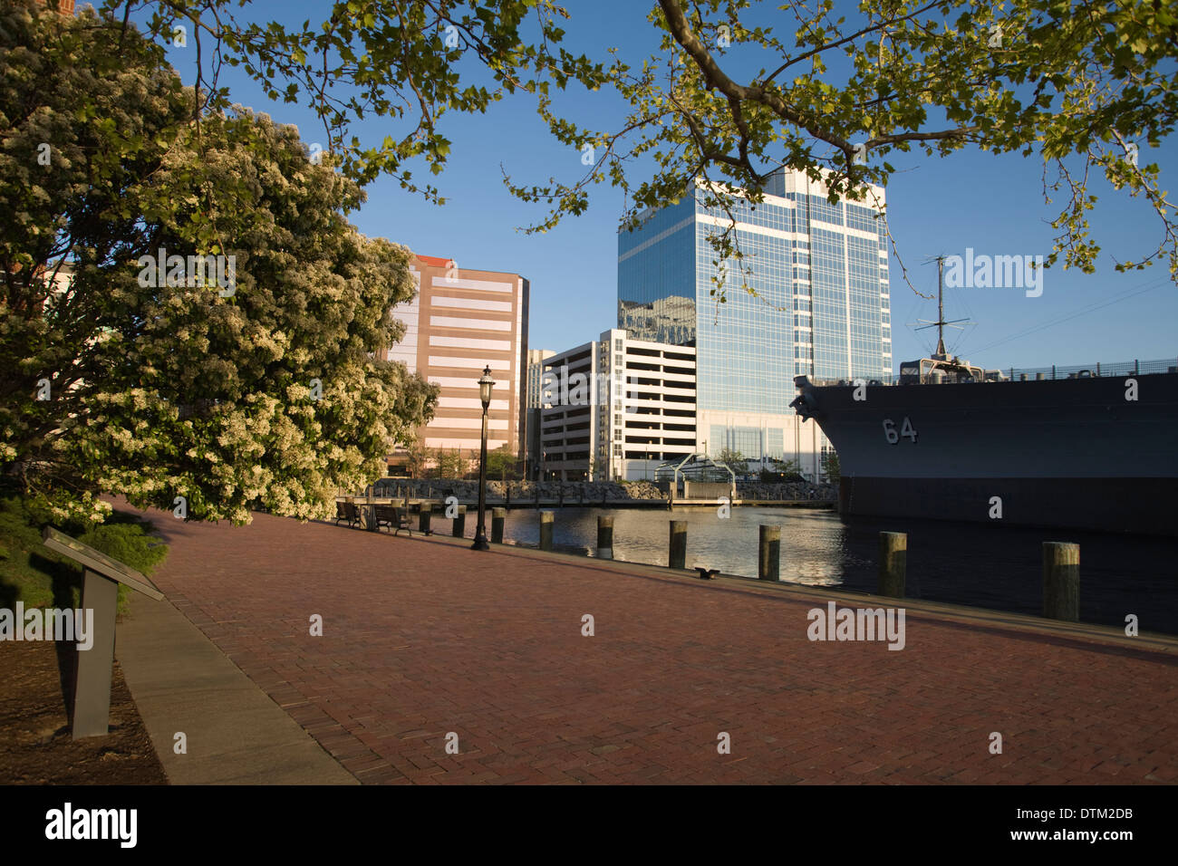 WISCONSIN SQUARE DOWNTOWN NORFOLK VIRGINIA USA Banque D'Images