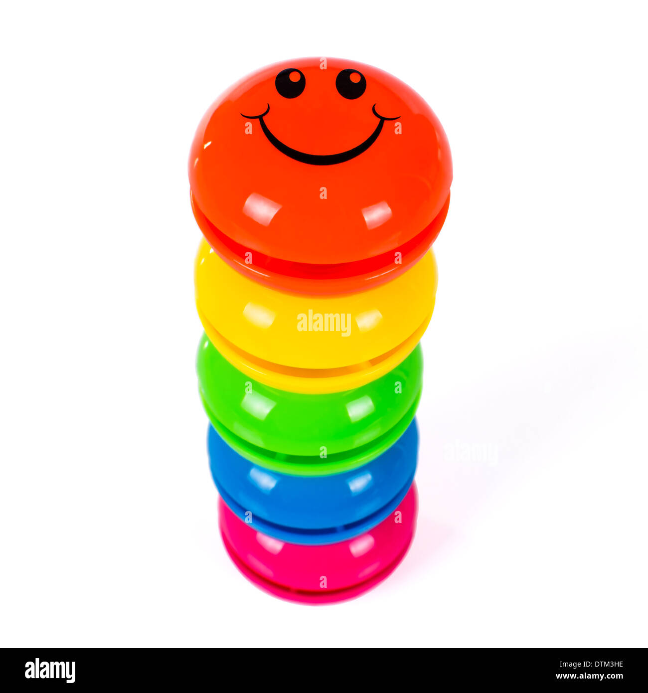 Smileys colorés isolé sur fond blanc Banque D'Images Smileys colorés isolé sur fond blanc Banque D'Images