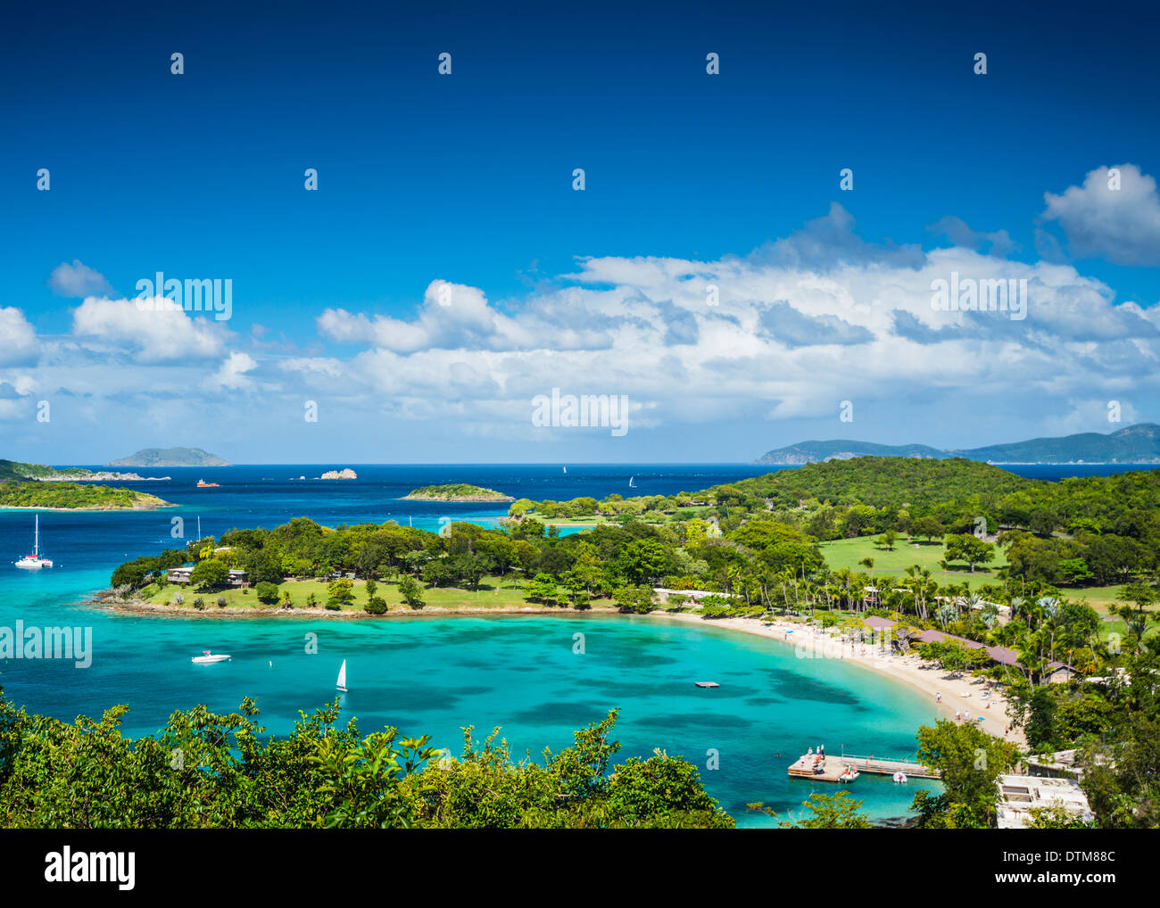 St John, îles Vierges américaines à Caneel Bay Banque D'Images