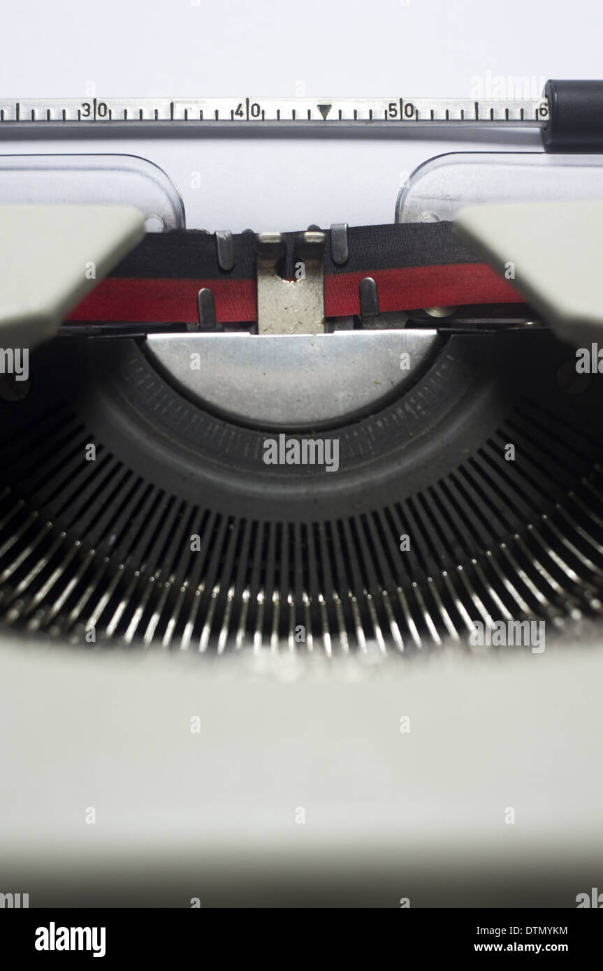 Machine à écrire un message Banque D'Images