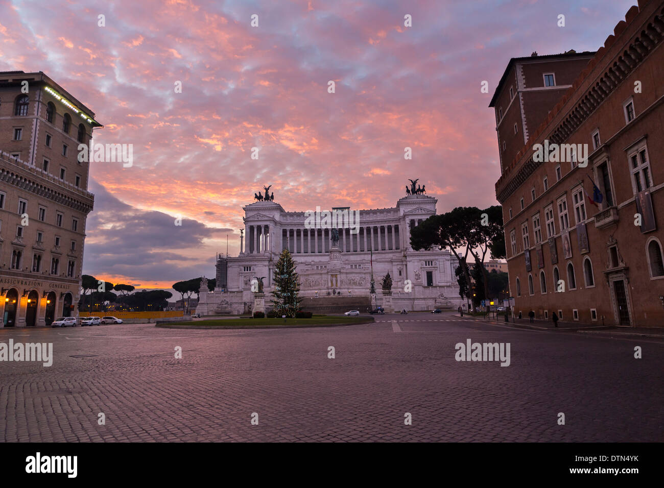 Monument Vittoriano. La Piazza Venezia. Rome, Italie Banque D'Images