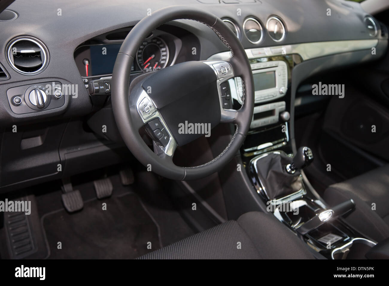L'intérieur de voitures de luxe Banque D'Images