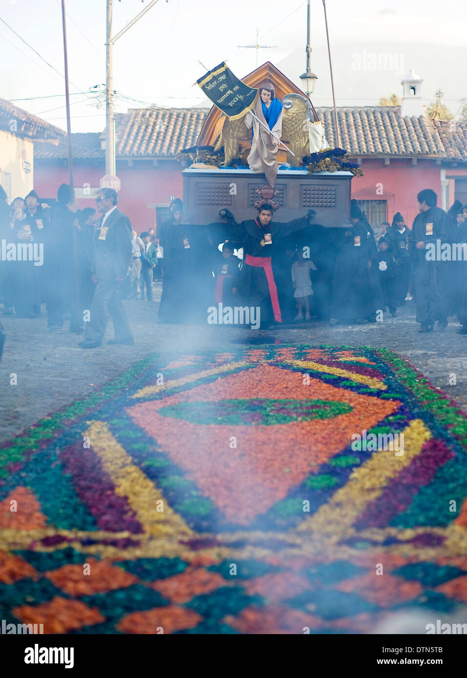 Semana Santa (Semaine Sainte) Antigua Guatemala Banque D'Images