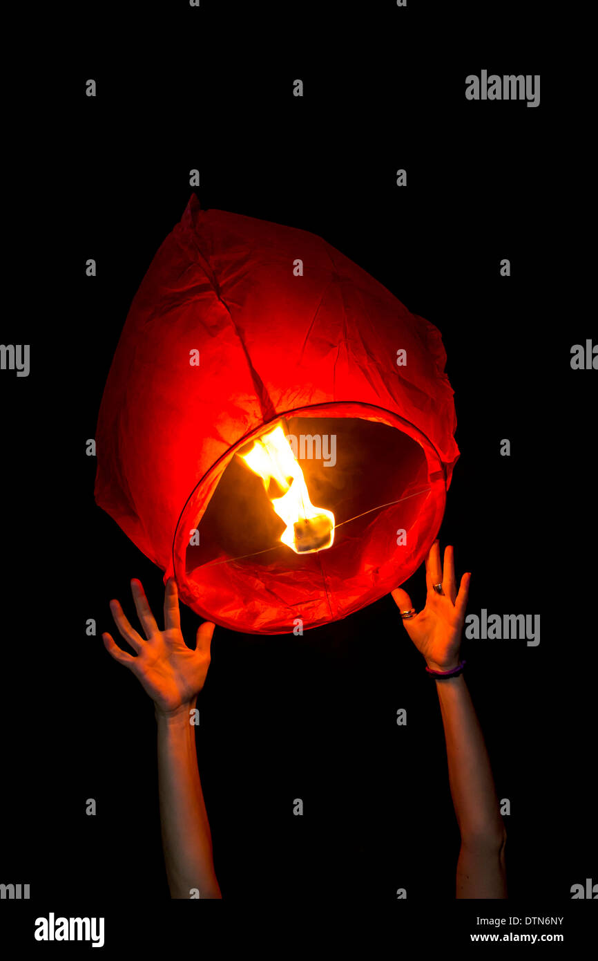 lanterne dans le ciel