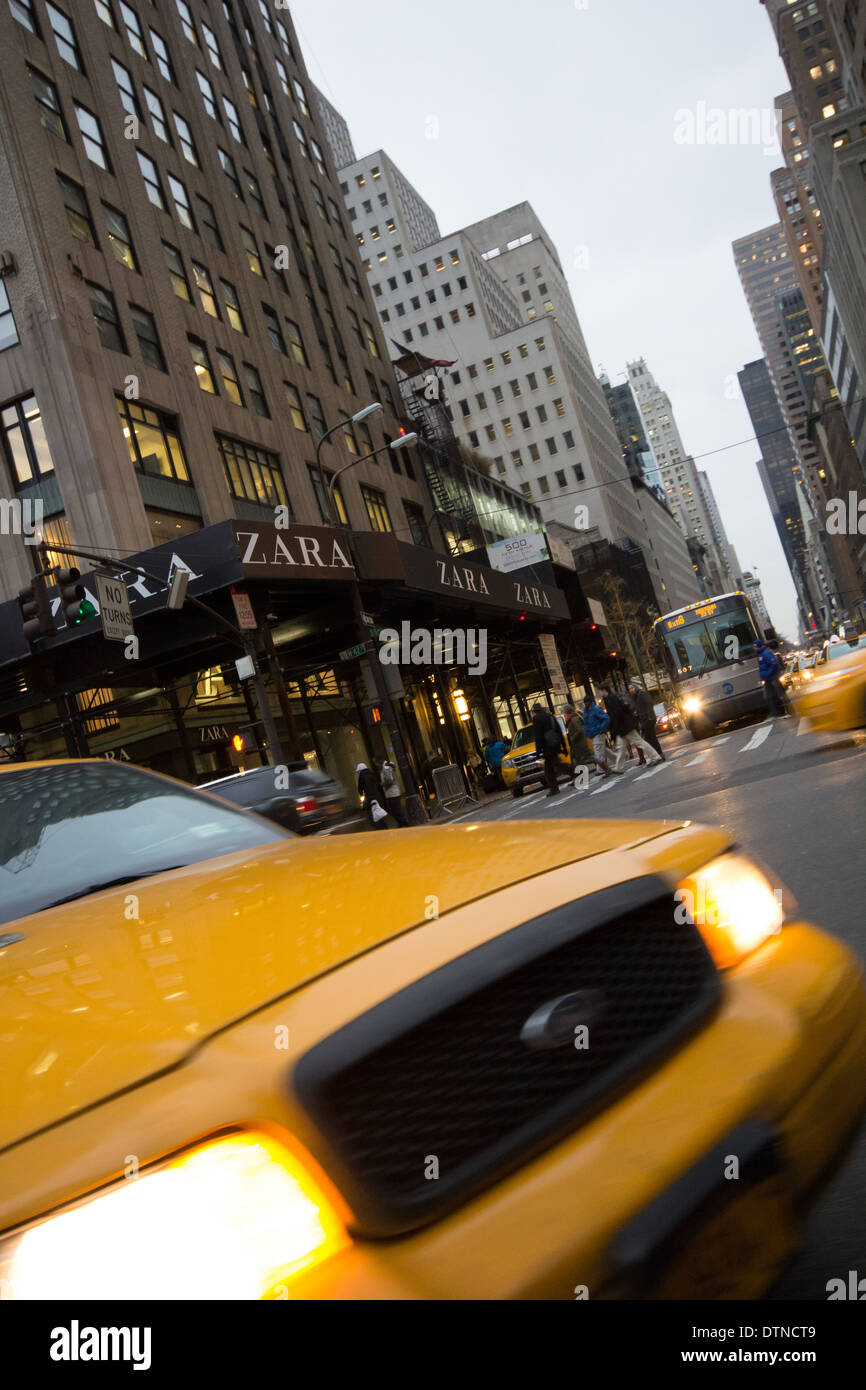 NYC Taxi Banque D'Images