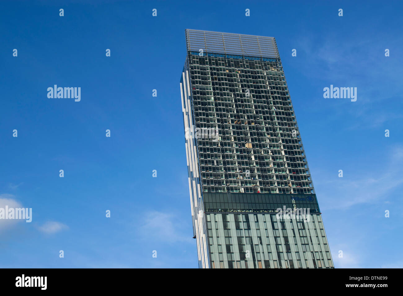 Beetham Tower gratte-ciel à usage mixte dans le centre-ville de Manchester, Angleterre, RU Banque D'Images