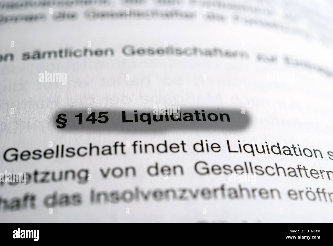 Liquidation Banque D'Images