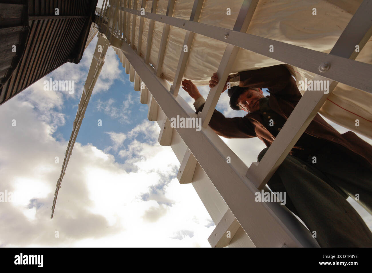 Moulin d'Avoncroft Museum, à Bromesgrove UK mis en état pour naviguer Banque D'Images