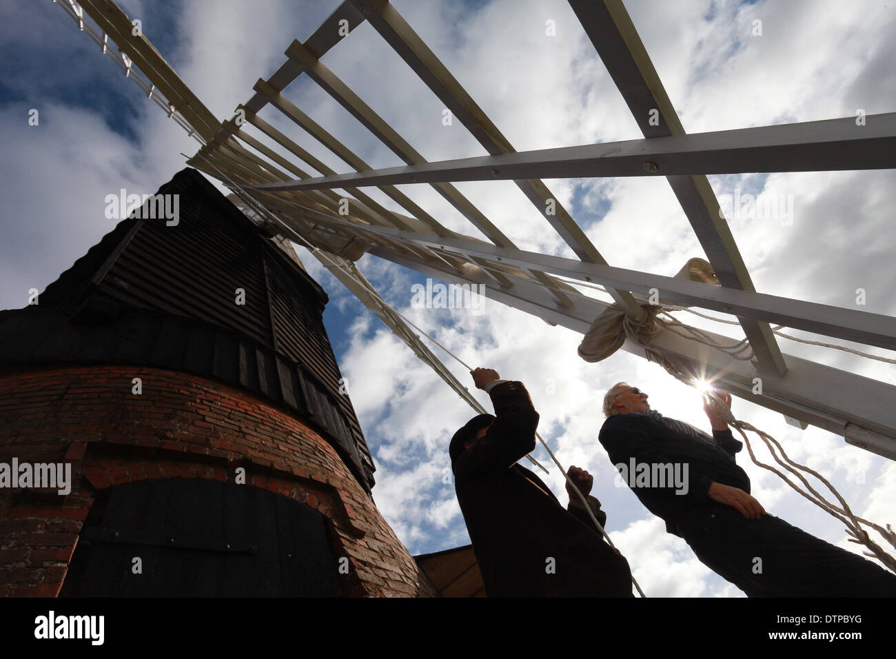 Moulin d'Avoncroft Museum, à Bromesgrove UK mis en état pour naviguer Banque D'Images