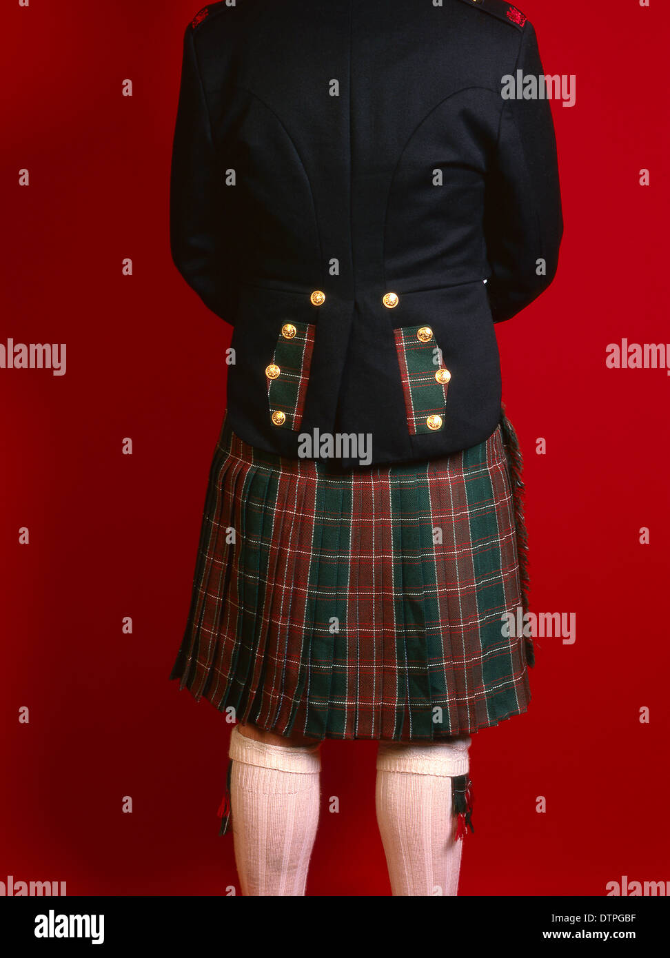 Kilt gallois - retour Banque D'Images