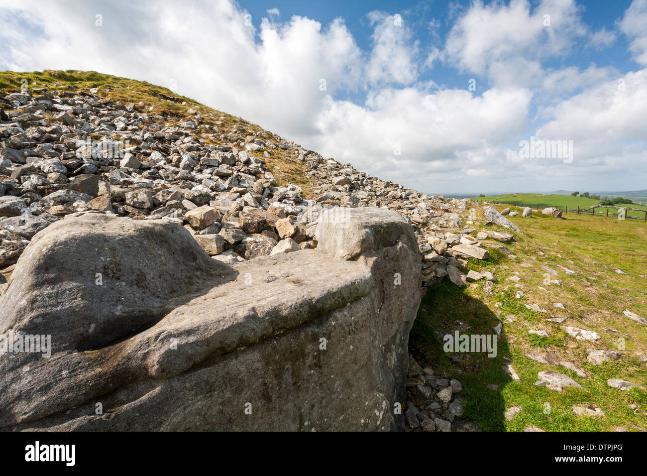 Loughcrew passage tombs County Meath Irlande Banque D'Images