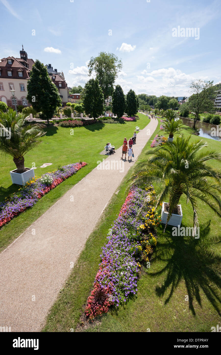 Kurpark de Bad Kissingen, Allemagne Banque D'Images