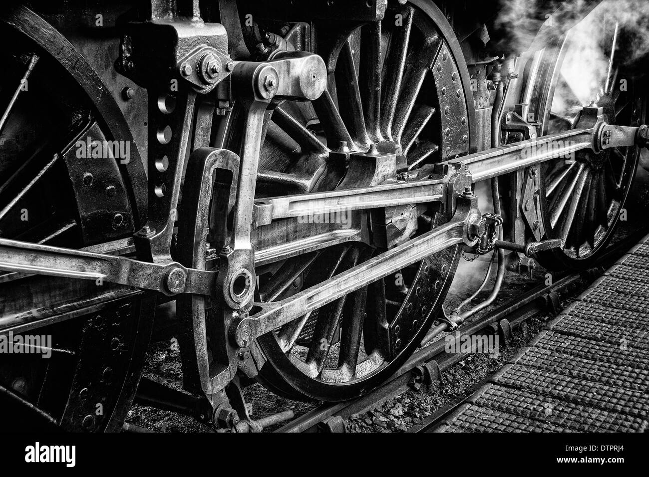 Locomotive à vapeur sur le chemin North Norfolk Line' du coquelicot Banque D'Images