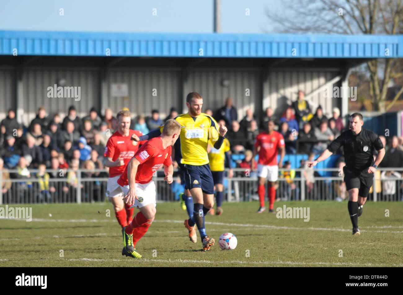 Gosport Borough v Havant & Waterlooville, demi-finale, FA Trophy, 22 février 2014 (c) Paul Gordon, Alamy Live News Banque D'Images