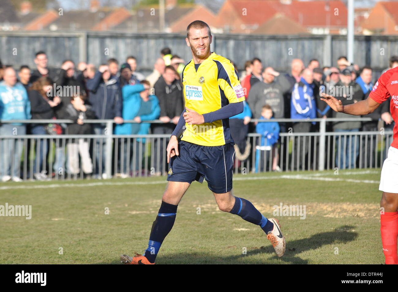 Gosport, UIK. Feb 22, 2014. Gosport Borough v Havant & Waterlooville, demi-finale, FA Trophy, 22 février 2014 (c) Paul Gordon/flashspix.co.uk/Alamy Live News Banque D'Images