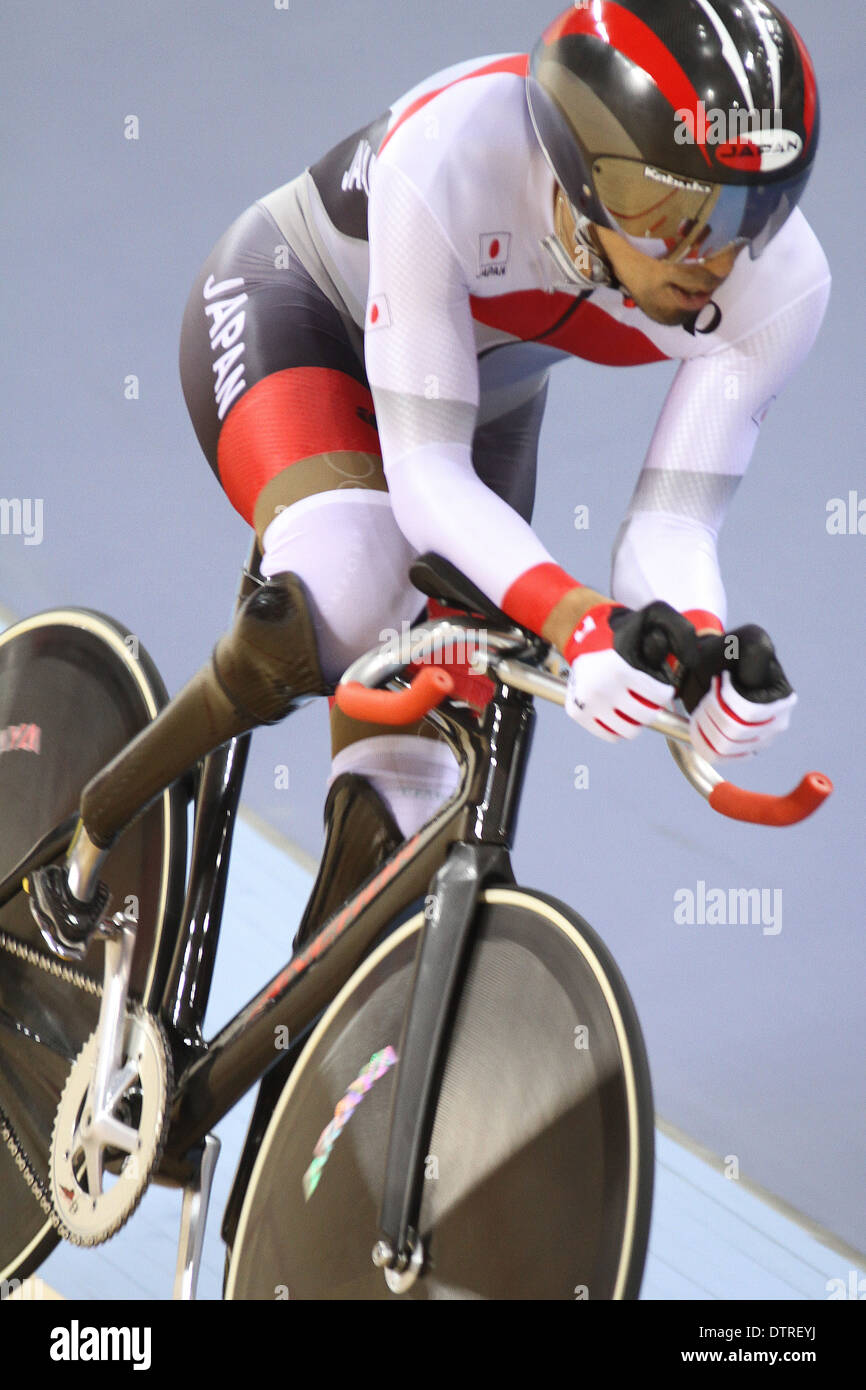 Masaki Fujita du Japon en particulier C1-2-3 1km contre la montre aux Jeux paralympiques de 2012 à Londres Banque D'Images