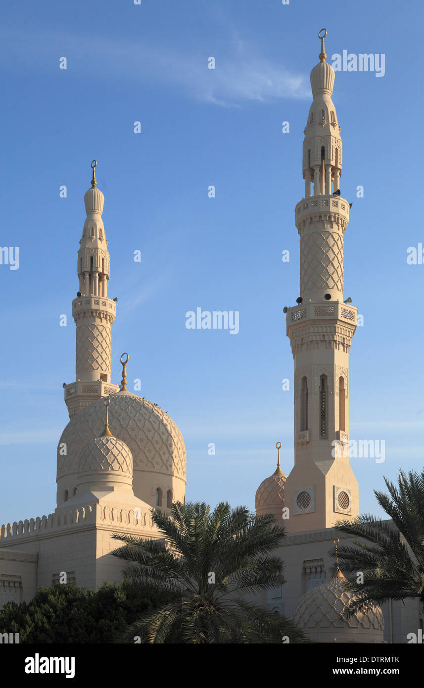 Emirats Arabes Unis, Dubaï, la Mosquée de Jumeirah, Banque D'Images