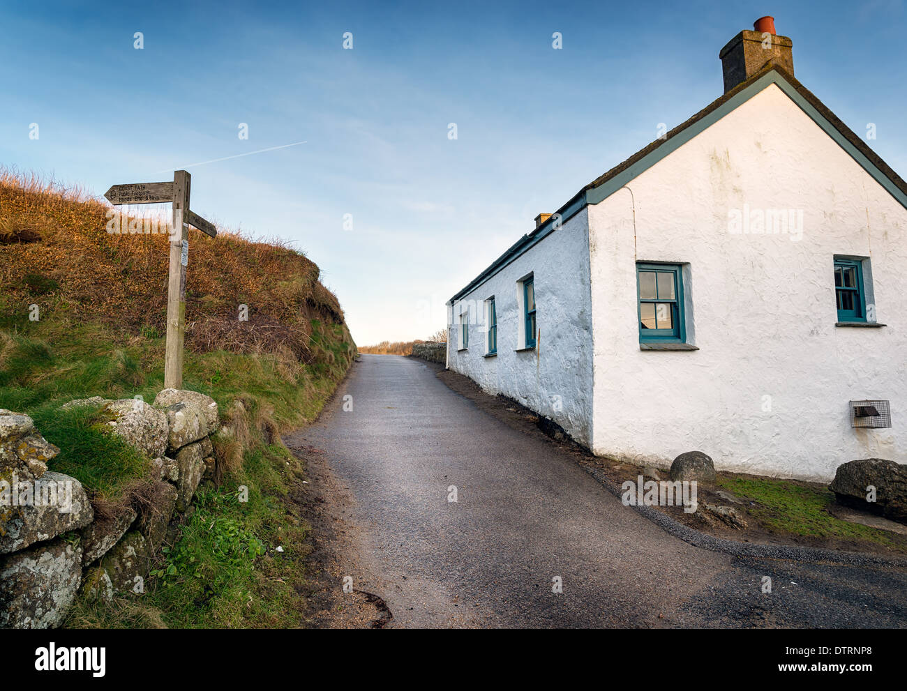 Porthgwarra un tout petit village côtier de la péninsule près de Lands End en Cornouailles Penzance Banque D'Images