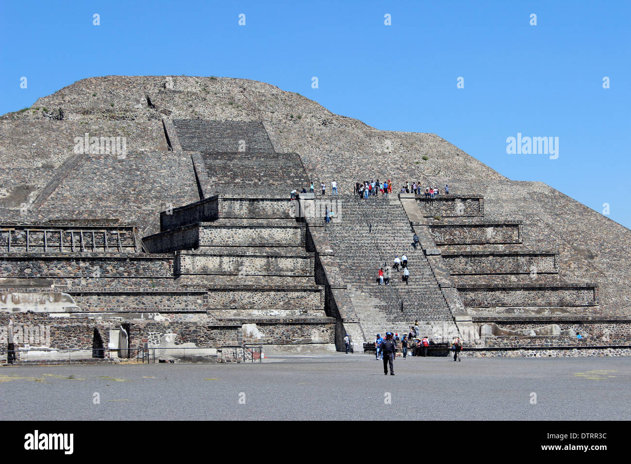 Pyramide à la lune Teotihuacan Pyramids site, Mexique - Cœur de site Banque D'Images