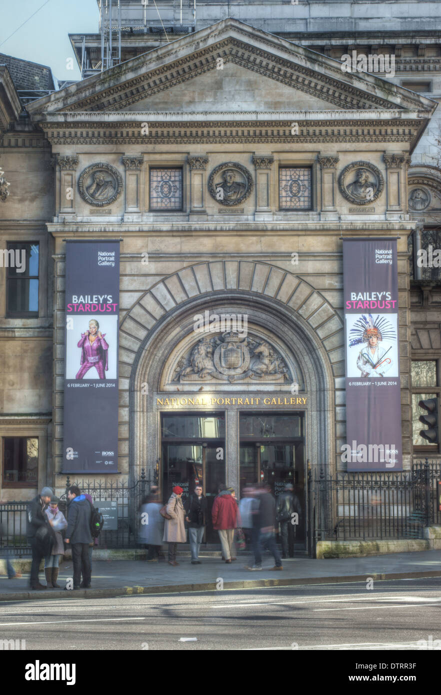 National Portrait Gallery Londres façade Banque D'Images