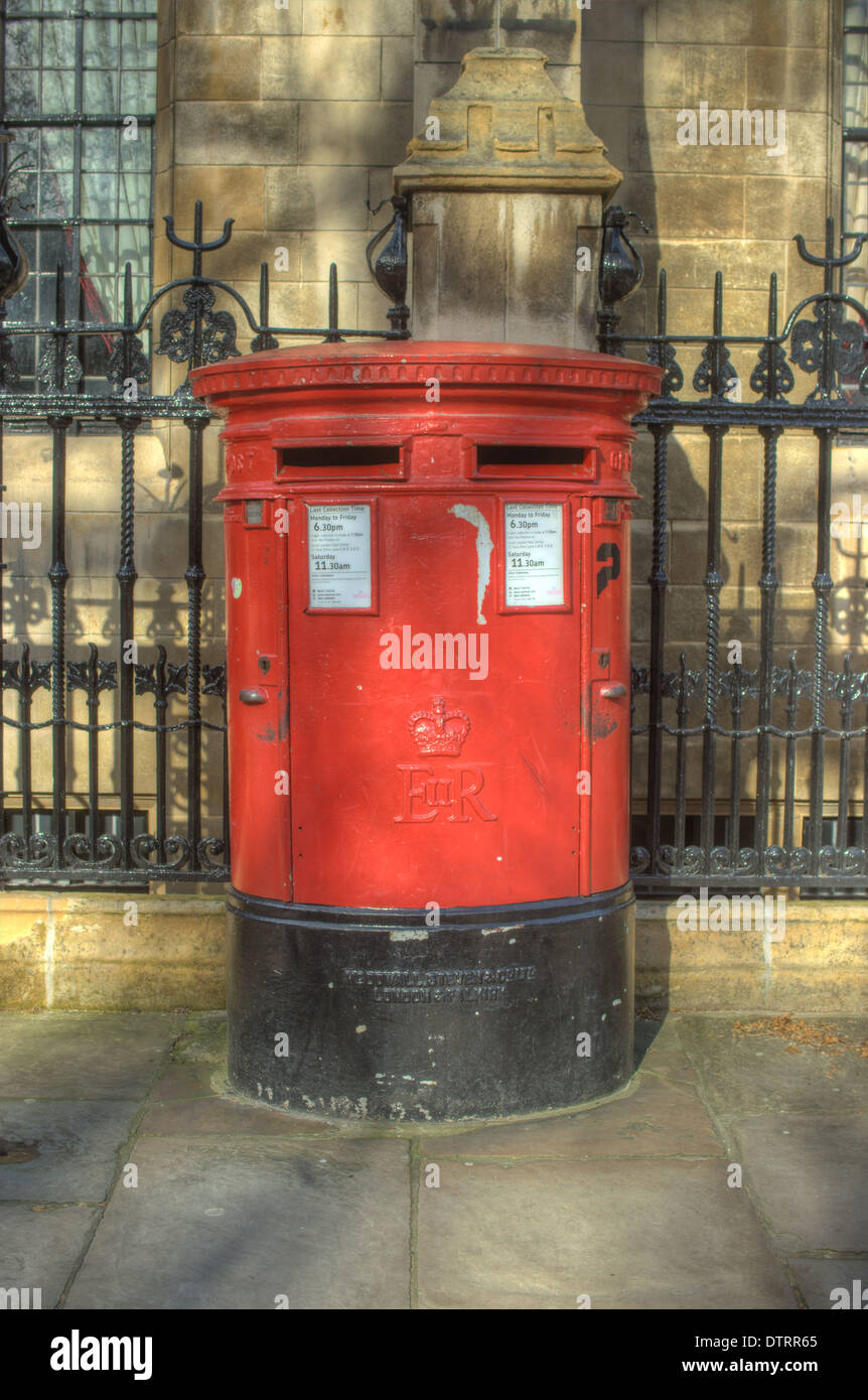 Boite aux lettres rouge, Westminster London postbox double Banque D'Images