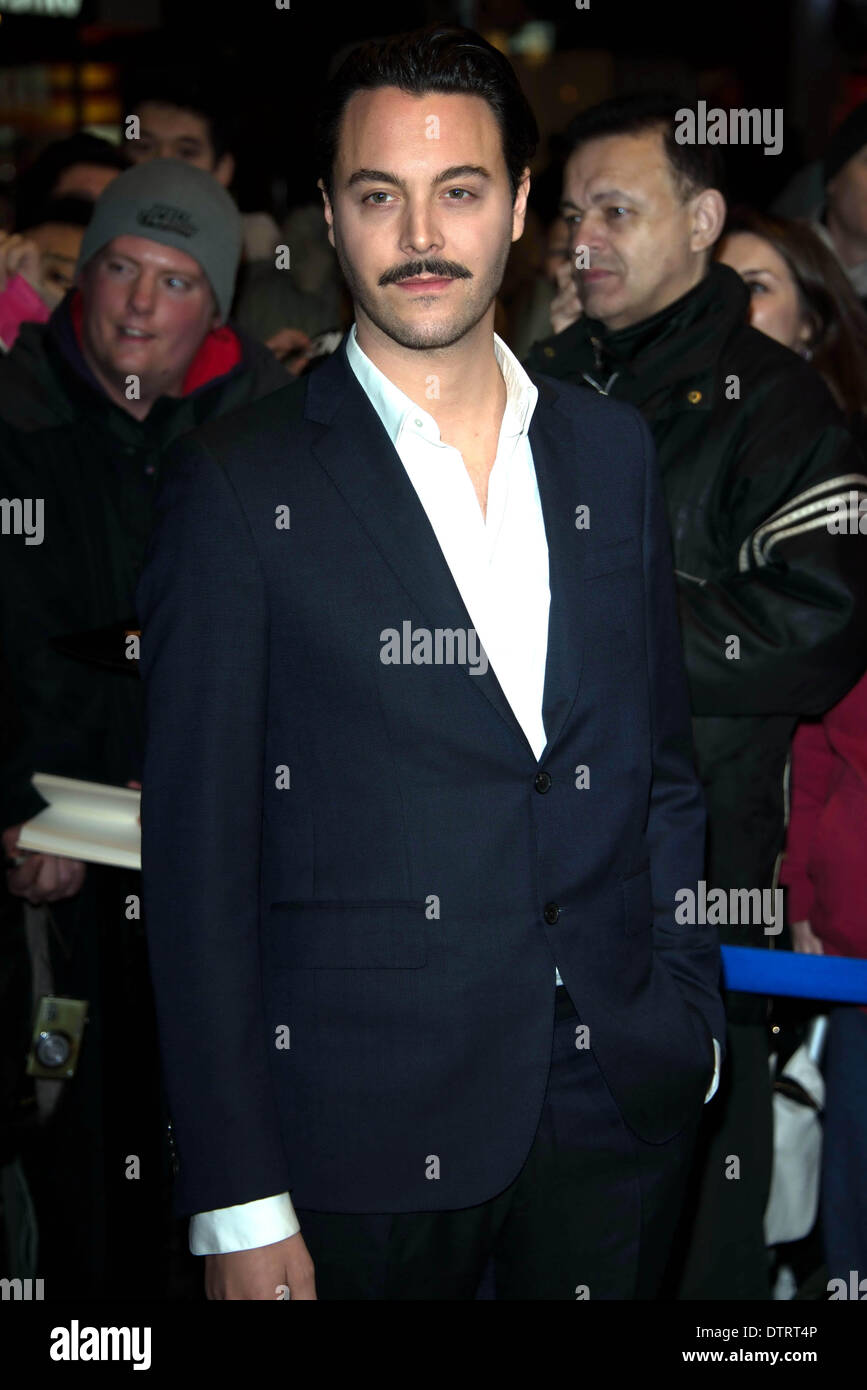 Londres, Royaume-Uni. 23 févr. 2014 : Jack Huston au WhatsOnStage Awards 2014 qui a eu lieu au Prince of Wales Theatre de Londres. Voir Li Capital Photo/Alamy Live News Banque D'Images
