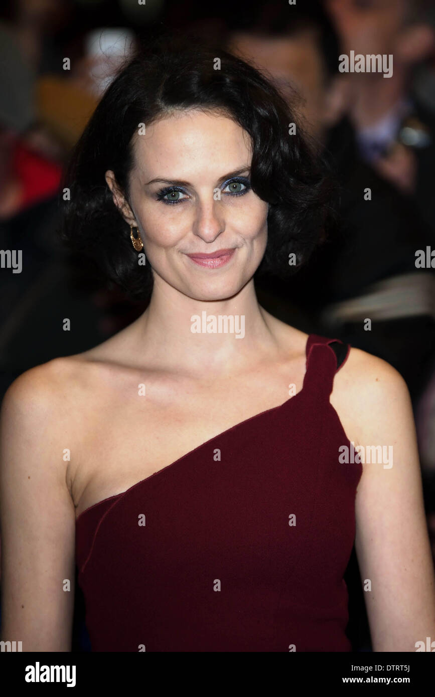 Londres, Royaume-Uni. 23 févr. 2014 : Leanne meilleur arrive à l'WhatsOnStage Awards 2014 qui a eu lieu au Prince of Wales Theatre de Londres. Voir Li Capital Photo/Alamy Live News Banque D'Images