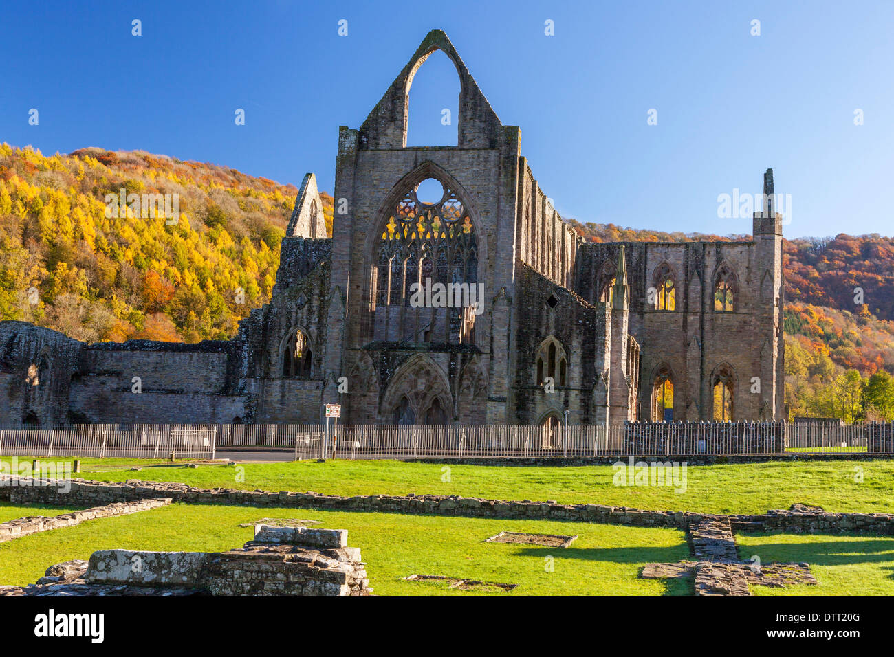 Abbaye de Tintern Wye Valley Monmouthshire Wales U.K. Banque D'Images