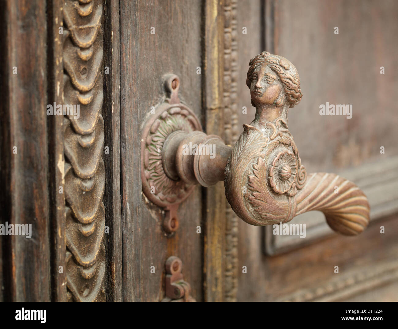 poignée de porte Banque D'Images