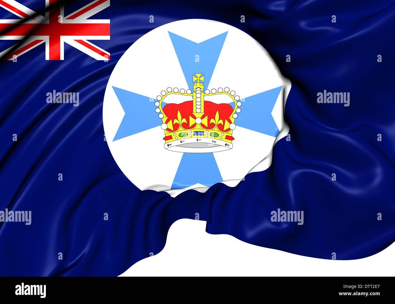 Pavillon de Queensland, Australie. Close Up. Banque D'Images