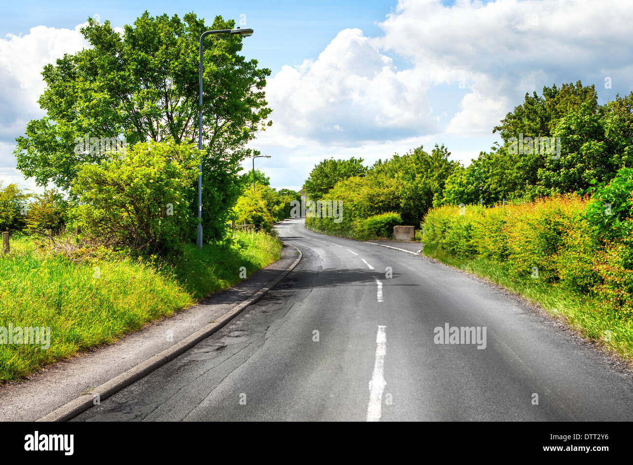 Route sinueuse Banque D'Images