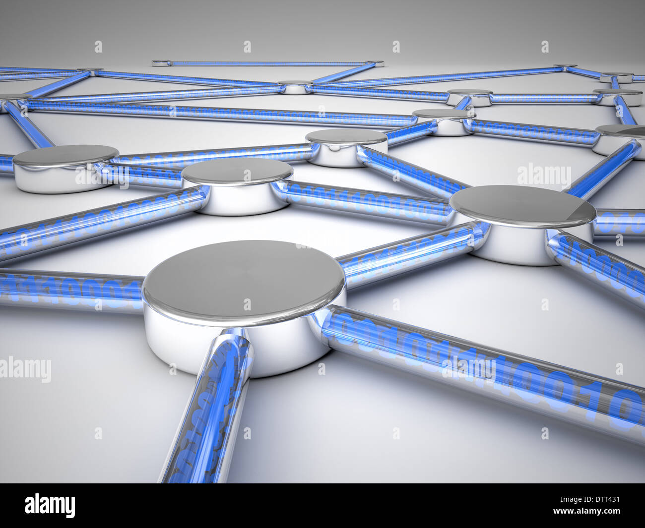 Web connexion 3d abstrait de droit Banque D'Images